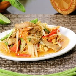 ส้มตำคอหมูย่าง