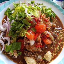 เมนูยำแซ่บนัวปลาร้าหอมๆเเซ่บๆๆมาก