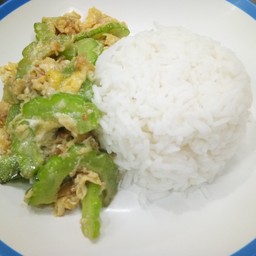 ข้าวมะระผัดไข่