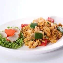 เนื้อปูผัดผงกะหรี่