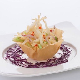 ปลาเงินทอดผัดพริกเกลือ