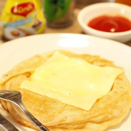 โรตีไข่ดาว+ชีส