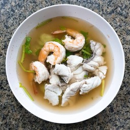 เกาเหลาเก๋า+กุ้ง ธรรมดา
