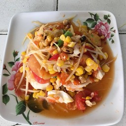 ตำข้าวโพดไข่เค็ม