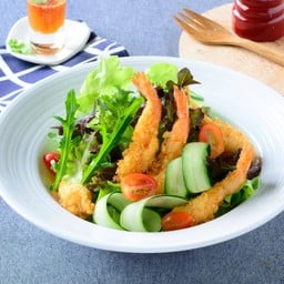 สลัดกุ้งทอด