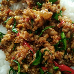 ข้าวคั่วกลิ้งหมู