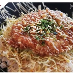 ข้าวหน้าหมูทอด