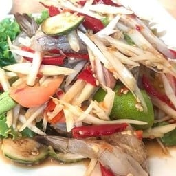 ตำลาวกุ้งดิบ