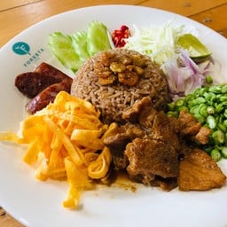 สปาเก็ตตี้พริกกระเทียมแฮม