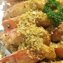 กุ้งทอดกระเทียม 3ตัว