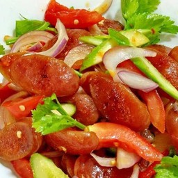 ยำกุนเชียงทอด