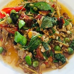 เป็ดย่างผัดฉ่า