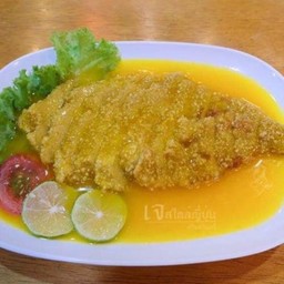 ไก่ราดซอสส้ม