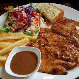 สเต็กไก่พริกไทดำ