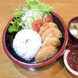 ข้าวหน้าหมูทอด