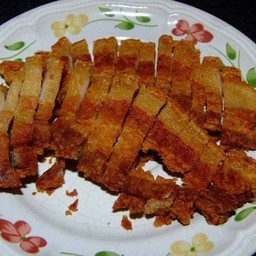 คอหมูทอดกระเทียม