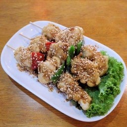 กุ้งเสียบไม้ย่าง