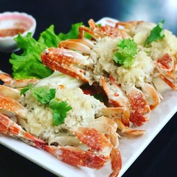 ปูม้านึ่งกระเทียม ครึ่งกิโล