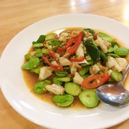 เนื้อปูผัดสะตอ