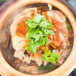 เนื้อสไลด์+ไส้ หม้อดิน