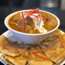 โรตีกับมัสมั่นไก่