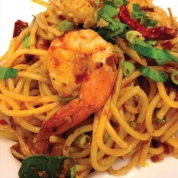 สปาเก็ตตี้ต้มยำทะเลแห้ง