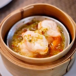 กุ้งนึ่งมะนาว