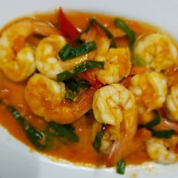 กุ้งผัดไข่เค็ม