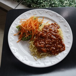 สปาเก็ตตี้ซอสหมู (ร้าน Today Steak สามย่าน)