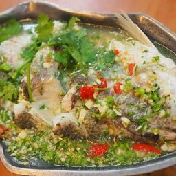 ปลากะพงนึ่งมะนาว