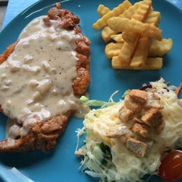 สเต๊กเนื้อซอส