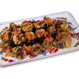 โรลหนังปลาแซลมอนทอด