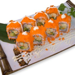 ข้าวห่อสาหร่ายคลุกไข่กุ้ง (แคลิฟอร์เนียโรล)