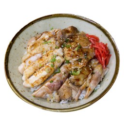 ข้าวหน้าไก่ย่างซีอิ๊ว