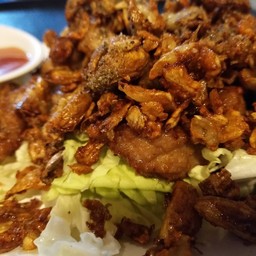 หมูทอดกระเทียมพริกไทย
