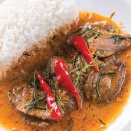 ข้าวฉู่ฉี่อกเป็ดรมควัน