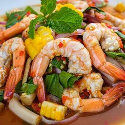ยำกุ้งสุก