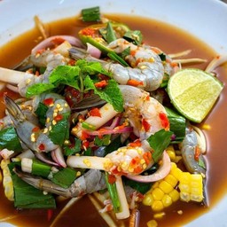 ยำกุ้งสด