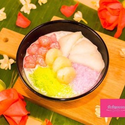 ทับทิมกรอบทรงเครื่องมะพร้าวกะทิ