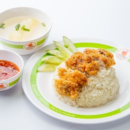 ข้าวมันไก่ทอด (ขายดี!!)