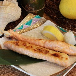 ท้องปลาแซลมอนย่างเกลือ