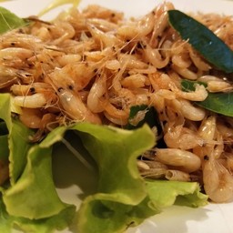 กุ้งฝอยคั่วเกลือ
