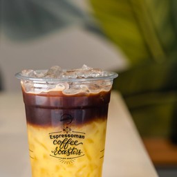 espresso เข้มข้น และน้ำส้มรสเปรี้ยวอมหวาน เข้ากันดีมากๆ