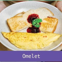 T7 Omelet and toast