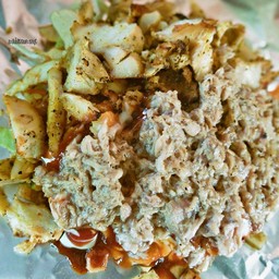 กะบับไก่-ทูน่าชีส กล่อง+แป้งย่าง 1 ชุด