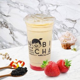 ชานมสตอเบอร์รี่