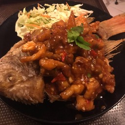 ปลาทับทิมทอด3รสกีดกาย