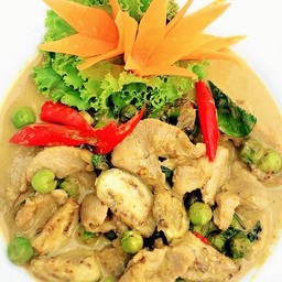 เขียวหวานผัดแห้งหมู