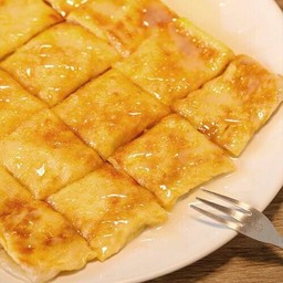 โรตีกล้วย+ราดนม