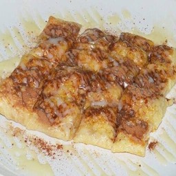 โรตีกล้วย+ไข่+ไมโล